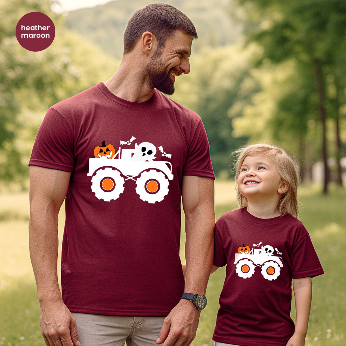 Kids Halloween Shirt, Halloween Gifts, Boys Truck T-Shirt, Ghost Outfit, Pumpkin Graphic Tees, Spooky Season Gifts, Toddler Clothes