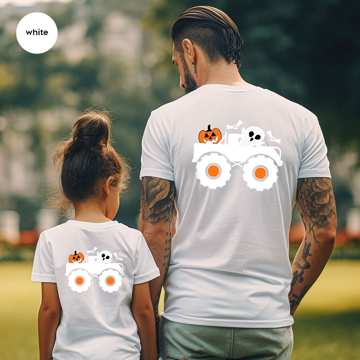 Kids Halloween Shirt, Halloween Gifts, Boys Truck T-Shirt, Ghost Outfit, Pumpkin Graphic Tees, Spooky Season Gifts, Toddler Clothes