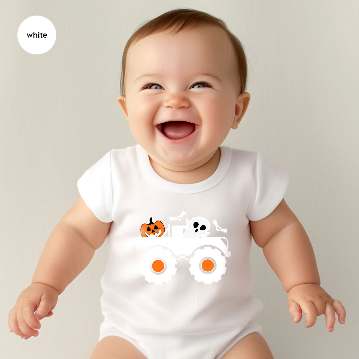 Kids Halloween Shirt, Halloween Gifts, Boys Truck T-Shirt, Ghost Outfit, Pumpkin Graphic Tees, Spooky Season Gifts, Toddler Clothes