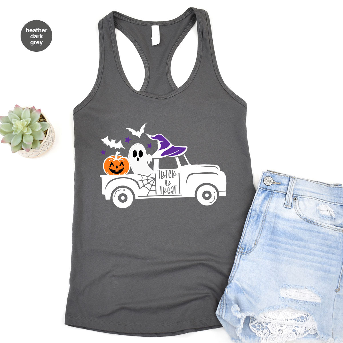 Halloween Sweatshirt, Halloween Gifts, Pumpkin Graphic Tees, Spooky Season Clothes, Witchy Vneck Shirt, Cute Ghost TShirt, Boo Truck T-Shirt