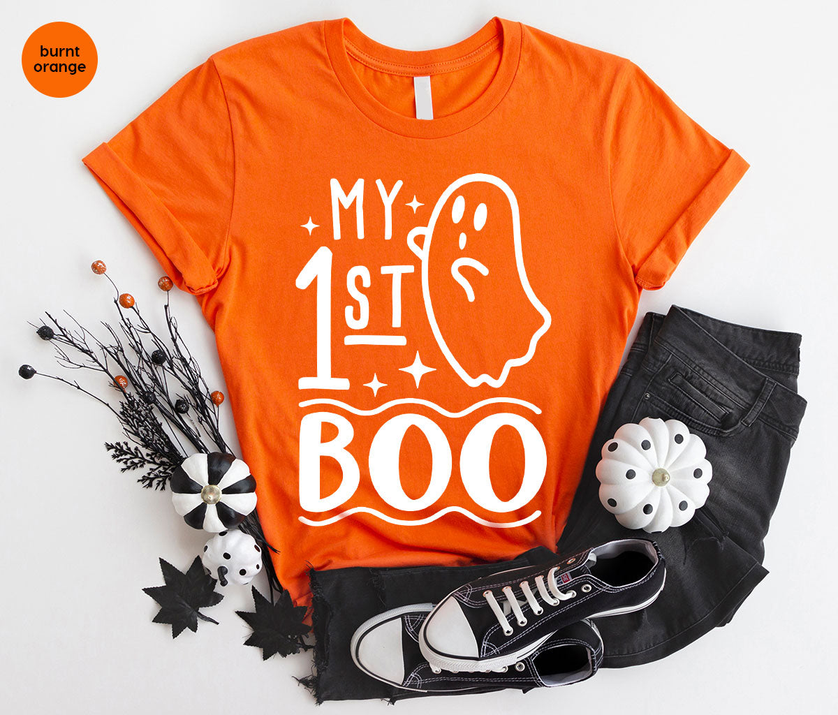 Halloween Baby Onesie®, Ghost Baby Clothes, Halloween Newborn Gifts, Spooky Season Kids Shirts, My First Boo T-Shirt, Baby Boy Bodysuit