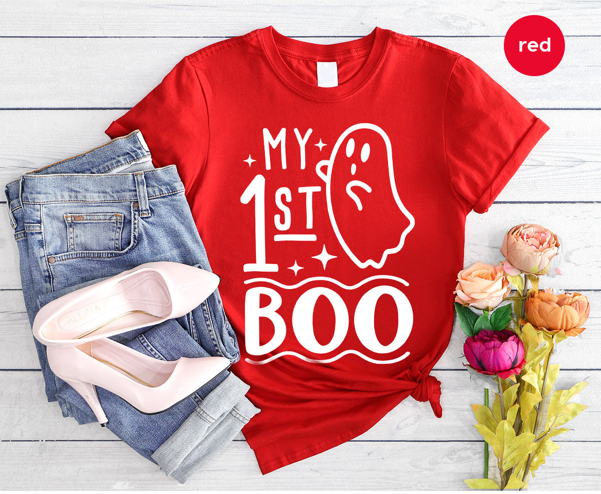 Halloween Baby Onesie®, Ghost Baby Clothes, Halloween Newborn Gifts, Spooky Season Kids Shirts, My First Boo T-Shirt, Baby Boy Bodysuit