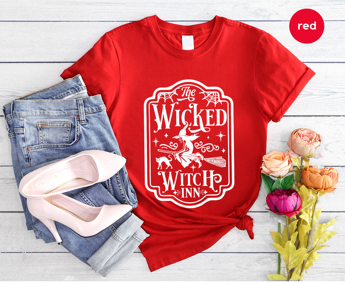 Witch Crewneck Sweatshirt, Halloween Shirts for Women, Funny Gift For Her, Spooky Season Party Tshirt, Witchy Graphic Tees