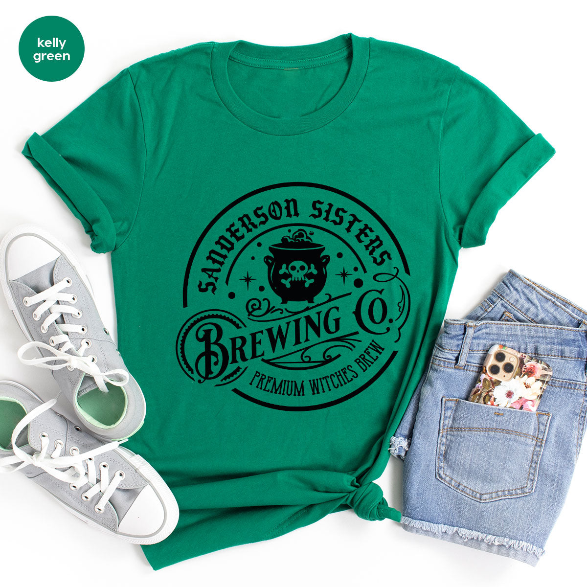 Halloween Witch T-Shirt, Witches Brew Vneck Shirt, Witchy Crewneck Sweatshirt, Spooky Season T Shirts, Spell Graphic Tees, Magic Shirt