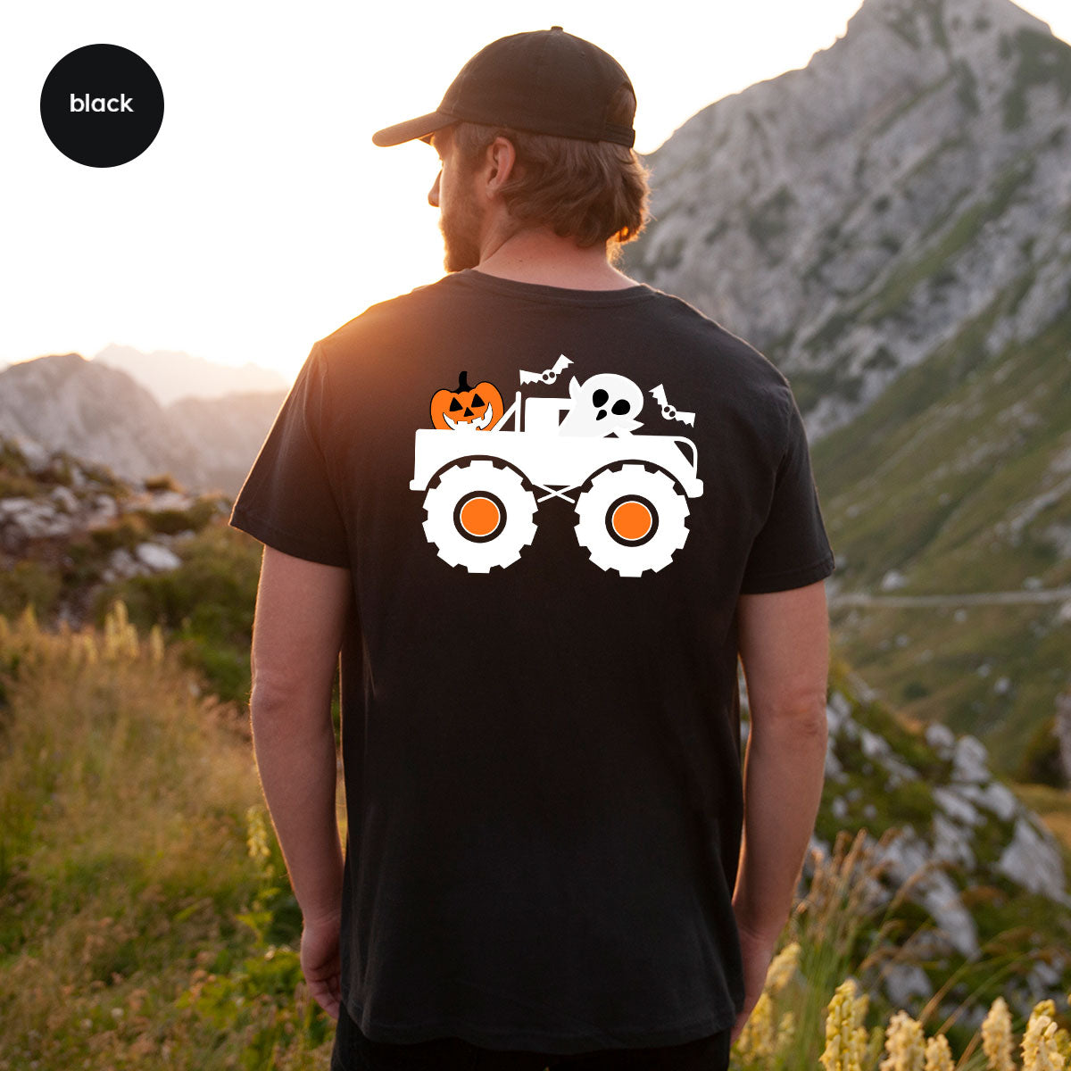 Kids Halloween Shirt, Halloween Gifts, Boys Truck T-Shirt, Ghost Outfit, Pumpkin Graphic Tees, Spooky Season Gifts, Toddler Clothes
