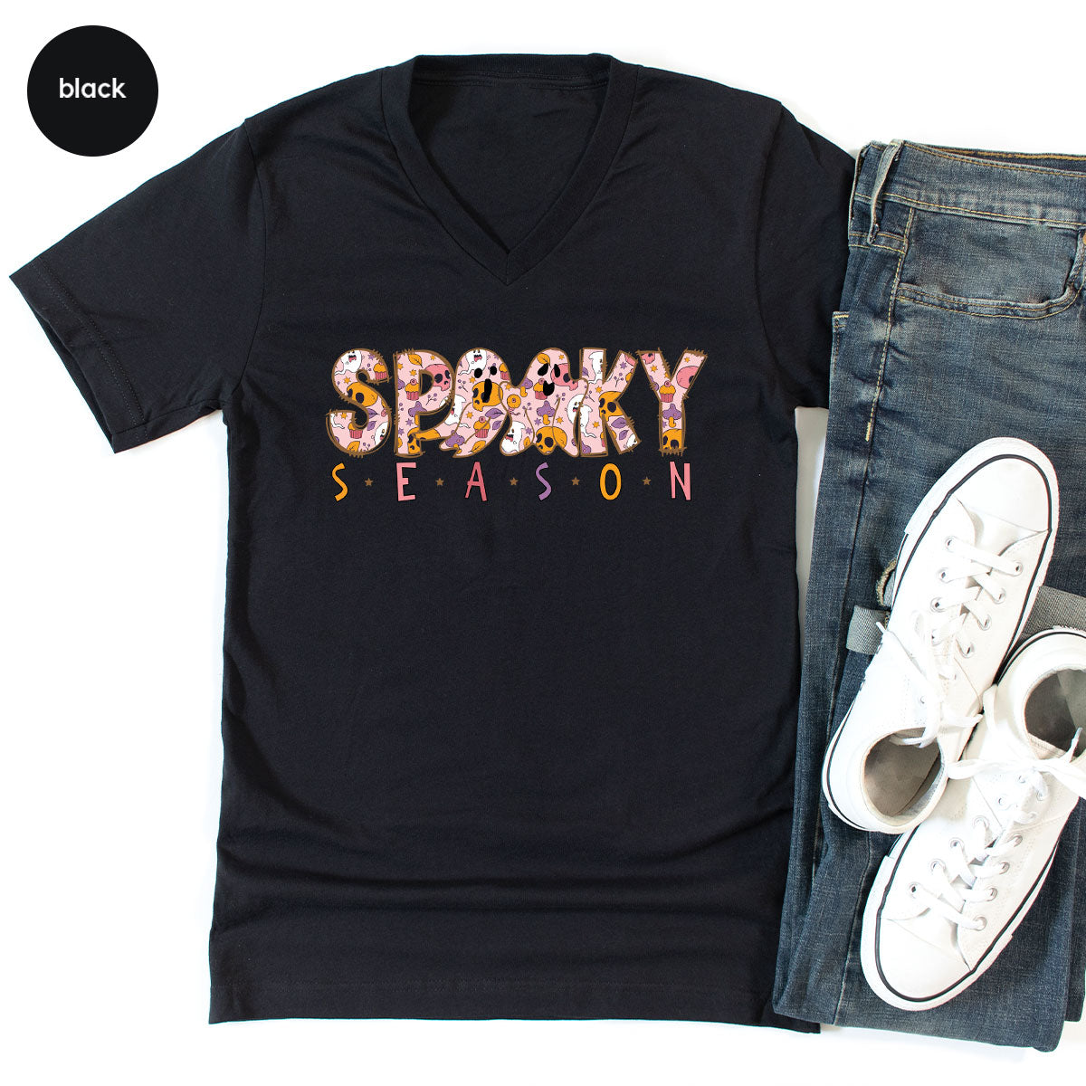Ghost Graphic Tees, Cute Kid Halloween Shirt, Spooky Shirt