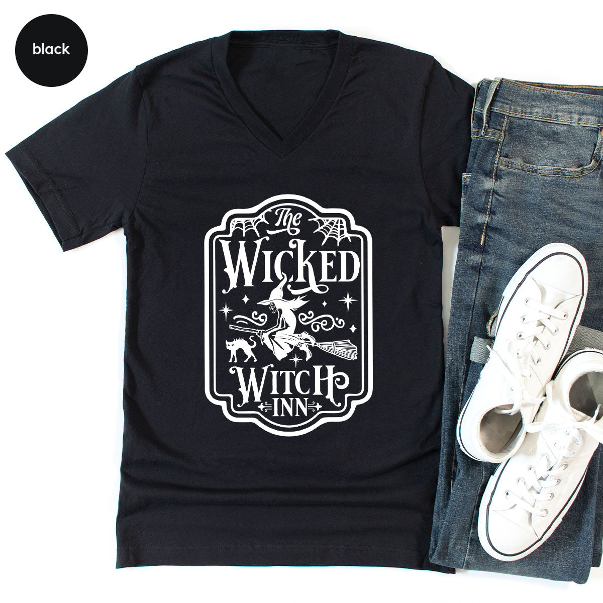 Witch Crewneck Sweatshirt, Halloween Shirts for Women, Funny Gift For Her, Spooky Season Party Tshirt, Witchy Graphic Tees