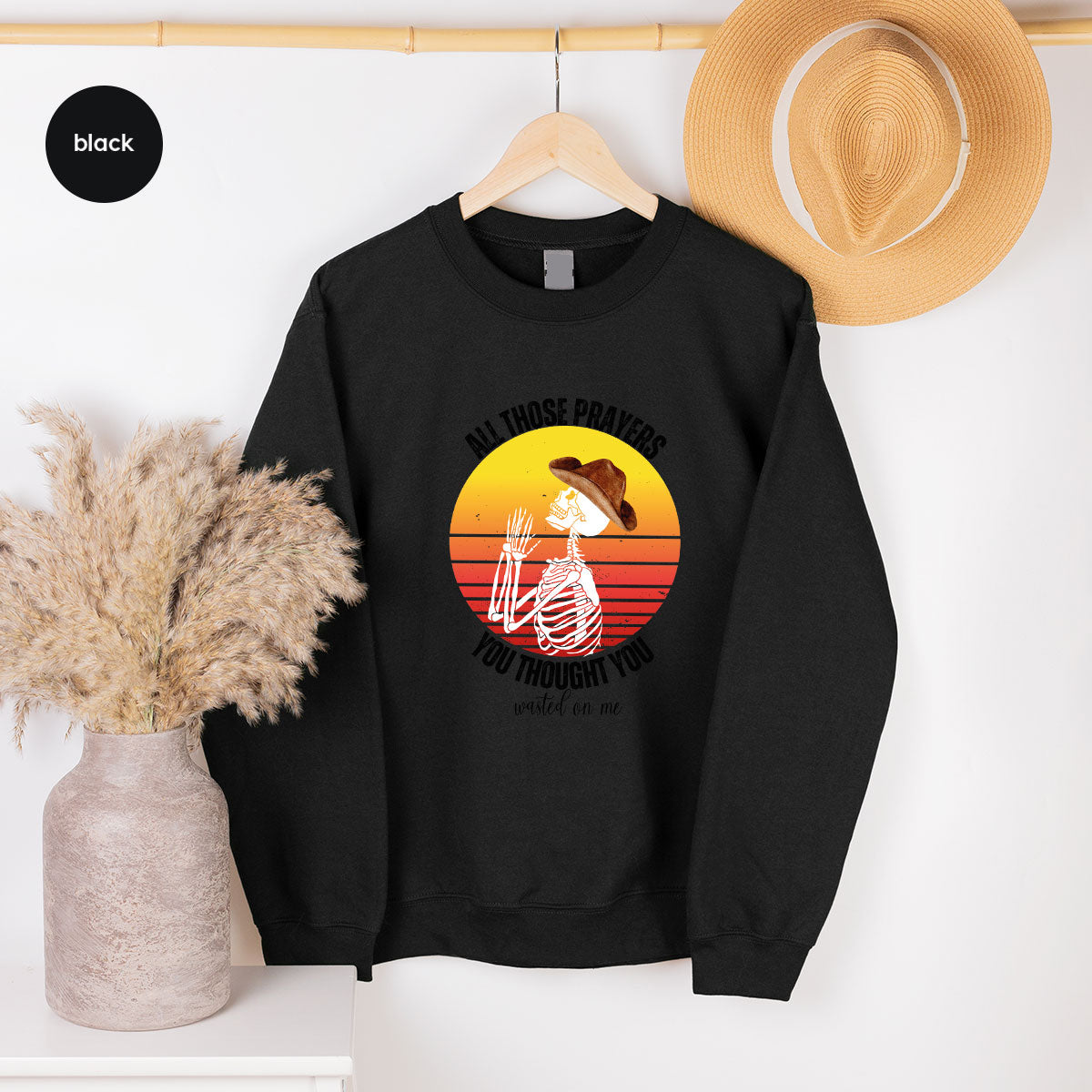 Halloween Crewneck Sweatshirt, Vintage Skeleton Shirt, Christian Vneck T Shirts