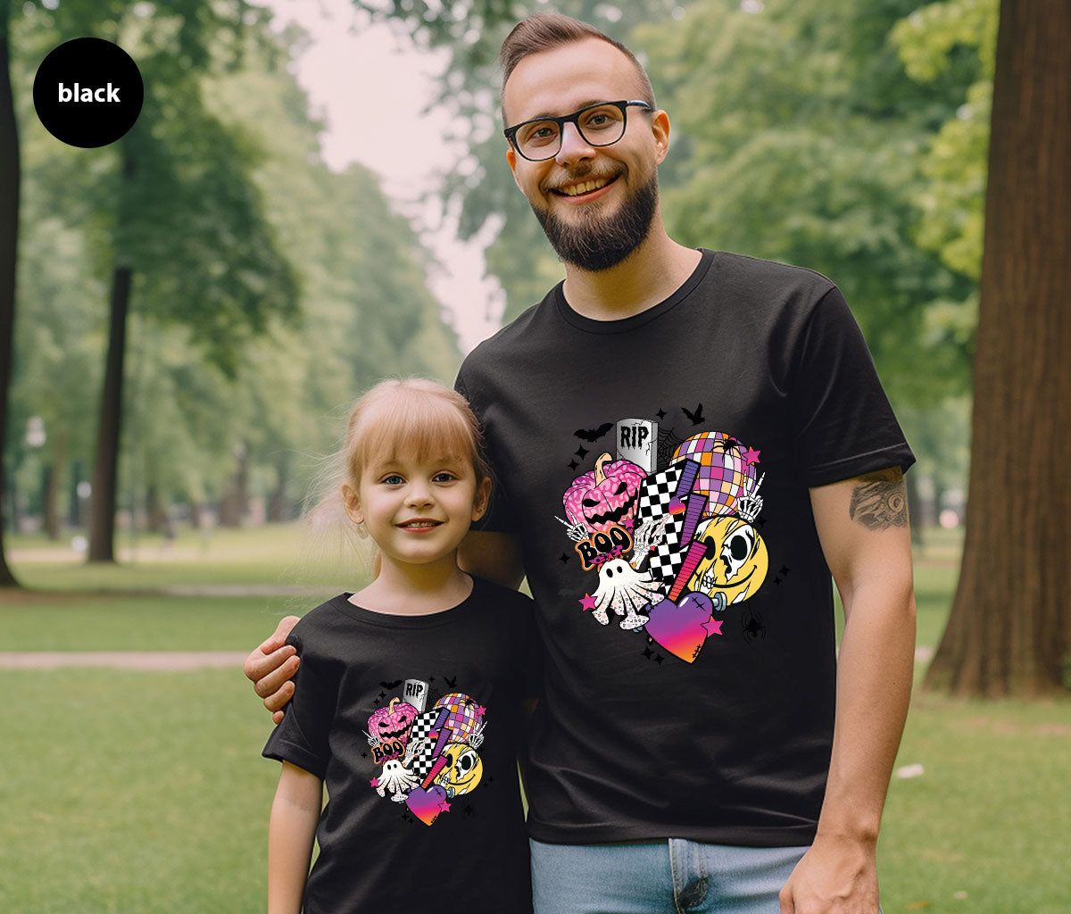 Retro Halloween Shirt, Spooky Pumpkin Shirt, Cool Checkered Outfit