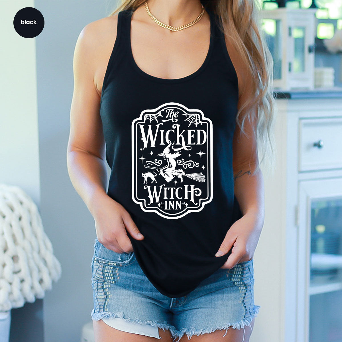 Witch Crewneck Sweatshirt, Halloween Shirts for Women, Funny Gift For Her, Spooky Season Party Tshirt, Witchy Graphic Tees