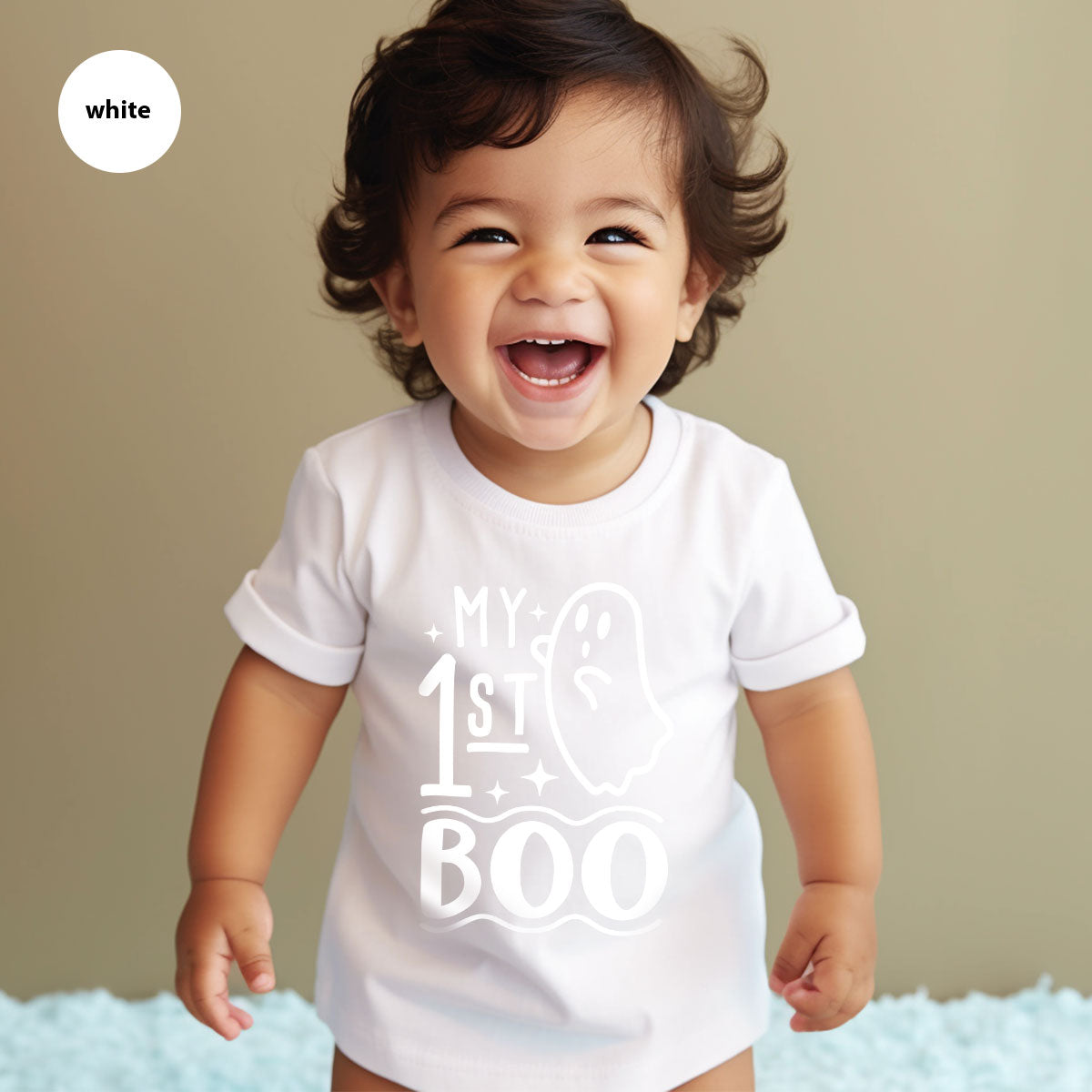 Halloween Baby Onesie®, Ghost Baby Clothes, Halloween Newborn Gifts, Spooky Season Kids Shirts, My First Boo T-Shirt, Baby Boy Bodysuit