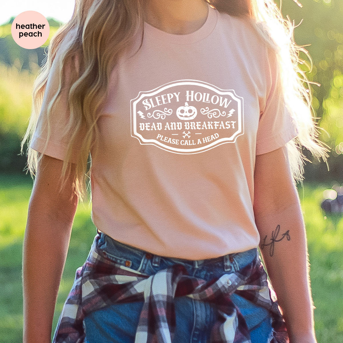 Halloween Sweatshirt, Pumpkin Graphic Tees, Funny Farmer Outfit, Gift for Her, Spooky Season Clothes, Cool Movie VNeck Shirt, Horror T-Shirt
