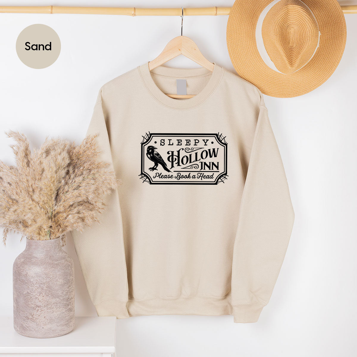 Halloween Crewneck Sweatshirt, Crow Graphic Tees, Gift for Him, Cool Movie T-Shirt, Gift for Her, Spooky Season Party VNeck Shirt