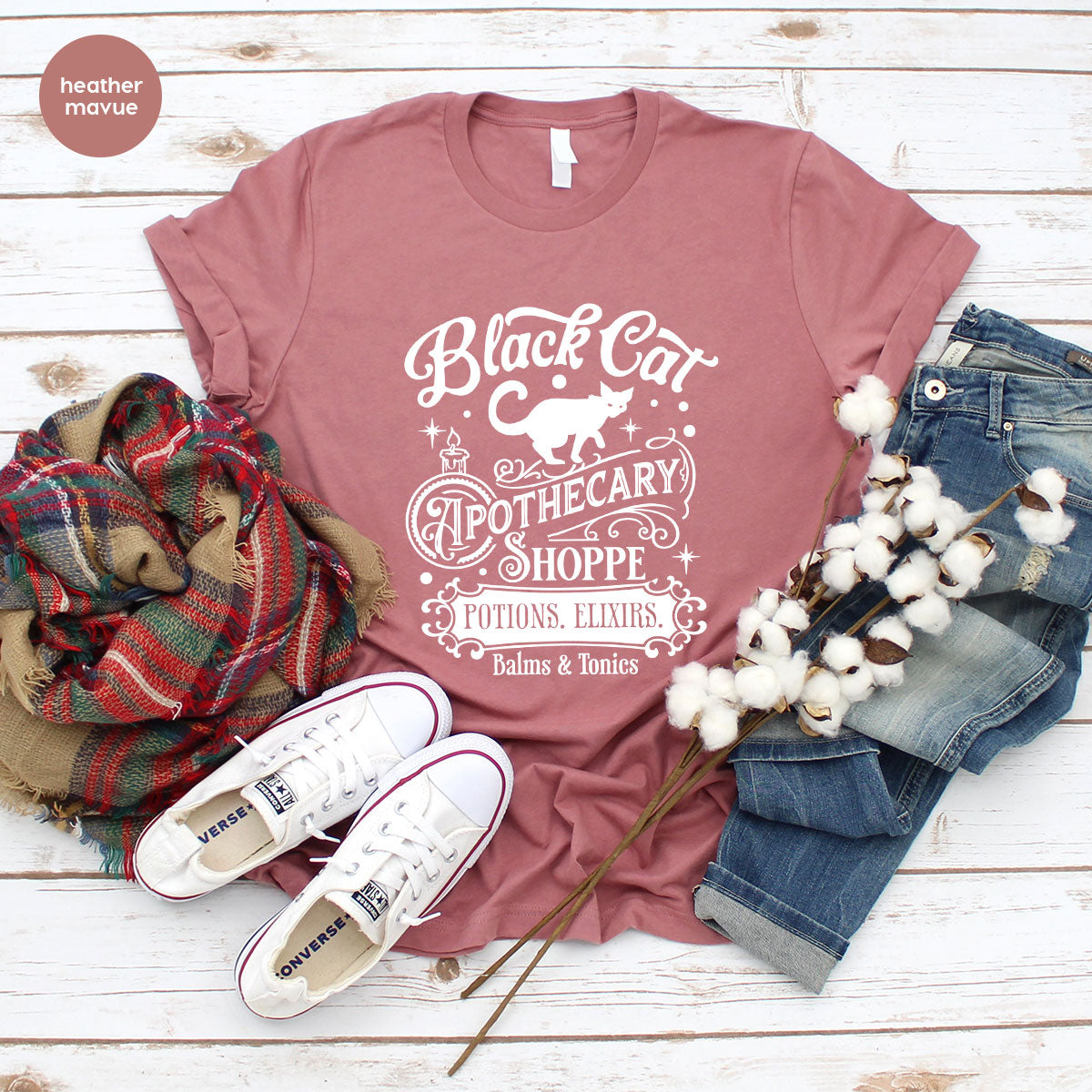 Halloween Party T-Shirt, Spooky Sweatshirt, Halloween Gifts, Cat Clothing, Genderneutral Adult Shirt, Apothecary Graphic Tees, Gift for Kids