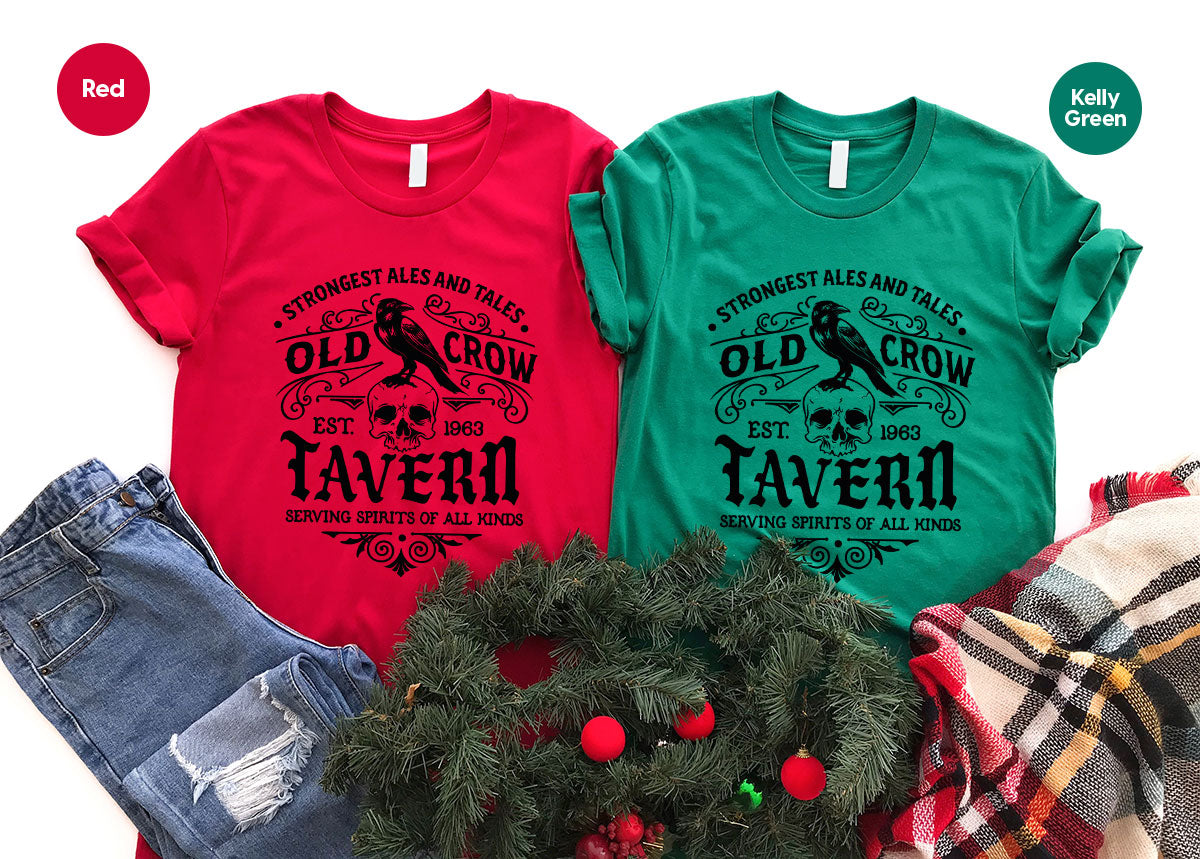 Cool Halloween Shirts, Spooky Season Gifts, Skeleton Crewneck Sweatshirt, Halloween Gifts, Graphic Tees for Men, Halloween Party T Shirts