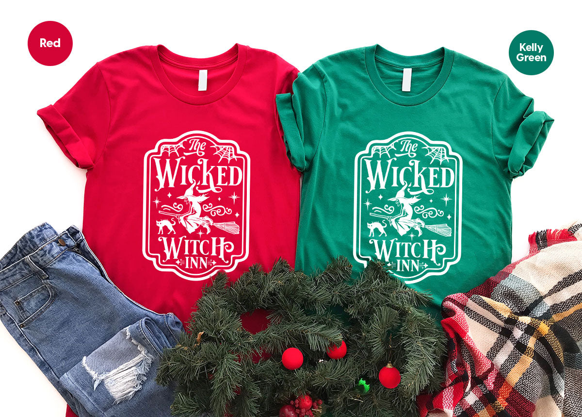 Witch Crewneck Sweatshirt, Halloween Shirts for Women, Funny Gift For Her, Spooky Season Party Tshirt, Witchy Graphic Tees