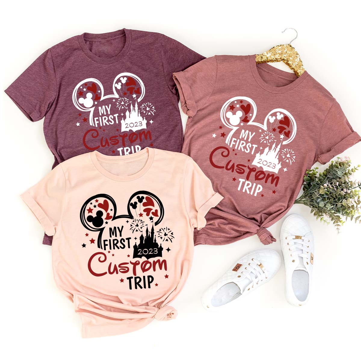 Custom Disney 2023 Shirts, Disney Trip Matching Family Tees, Customizable Disney Sweatshirt, Disney Vacation Gifts for Kids, Kids Mickey Tee