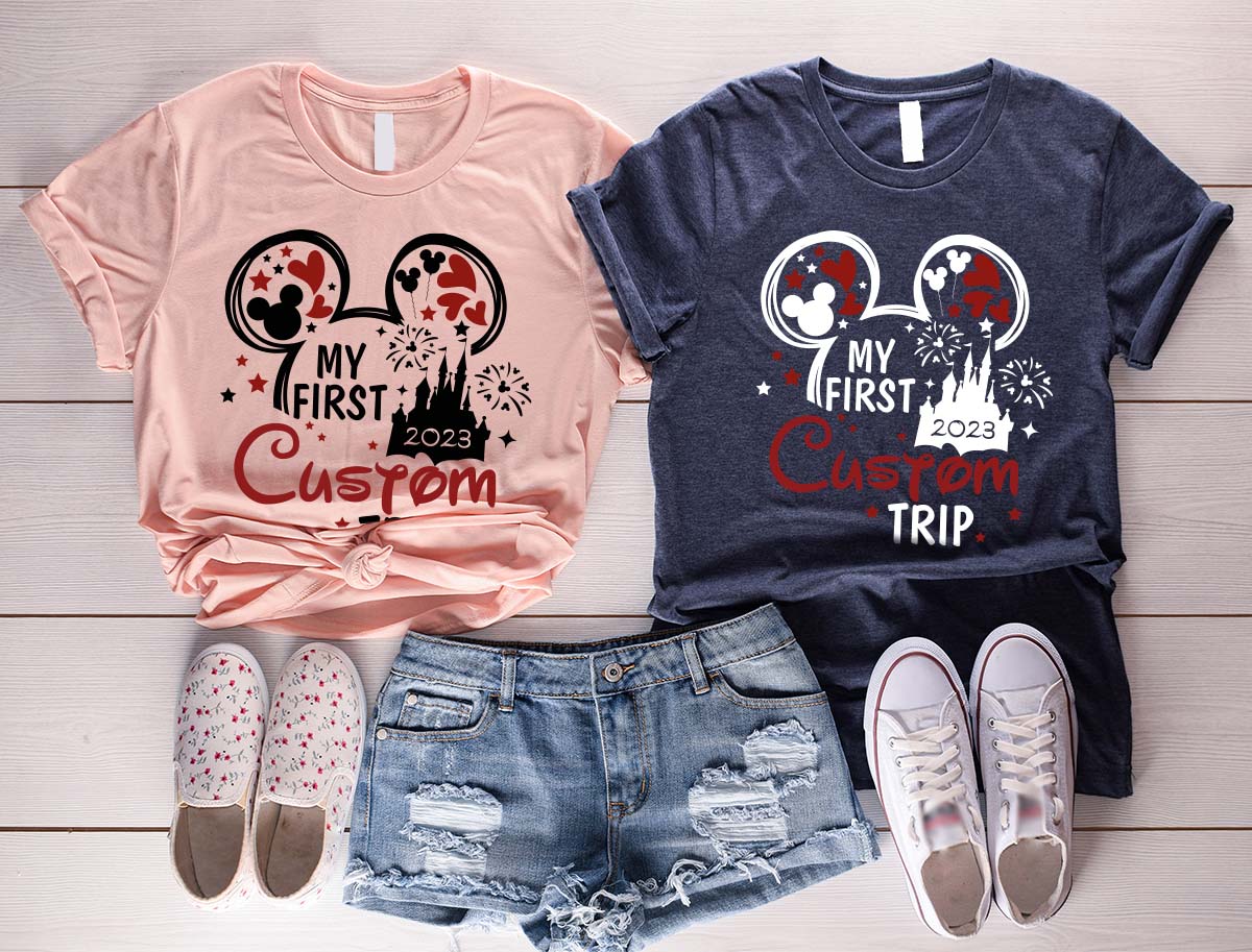 Custom Disney 2023 Shirts, Disney Trip Matching Family Tees, Customizable Disney Sweatshirt, Disney Vacation Gifts for Kids, Kids Mickey Tee