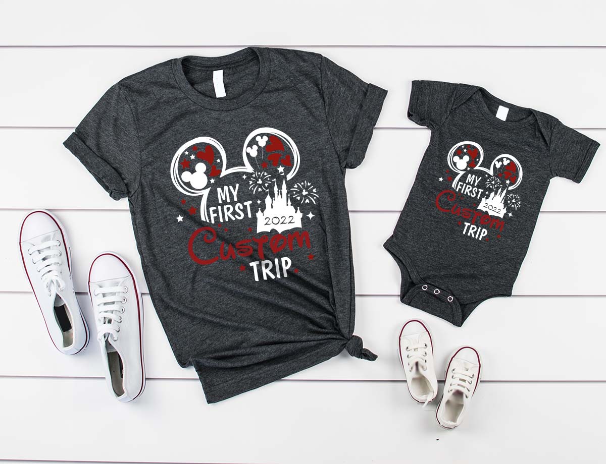 Custom Disney Trip 2023 Shirts, Disney Vacation Matching Family Shirts, Personalized Disney Sweatshirt, Disney Kids Gifts, Kids Mickey Tee