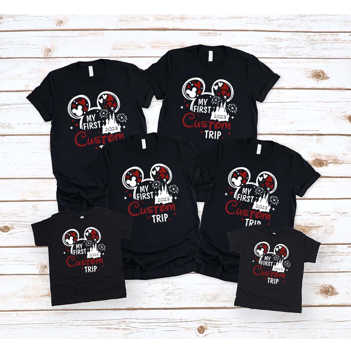 Custom Disney 2023 Shirts, Disney Trip Matching Family Tees, Customizable Disney Sweatshirt, Disney Vacation Gifts for Kids, Kids Mickey Tee
