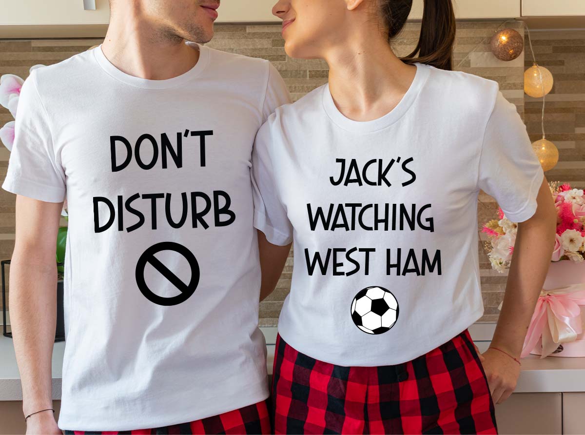 Soccer Shirt, Do Not Disturb Shirt, Watching Soccer T-Shirt, West Ham United Shirt