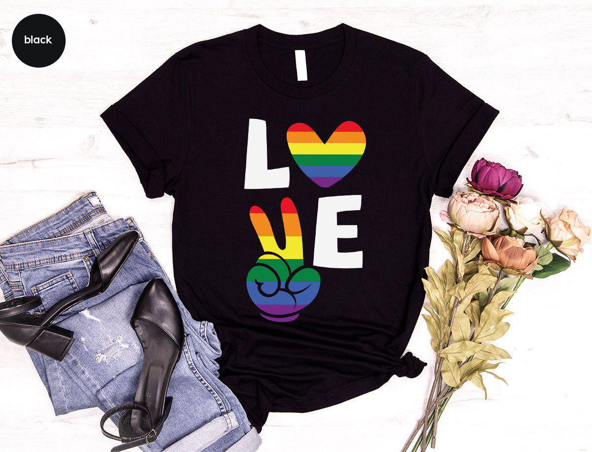LGBT Love Shirt, Rainbow Glory T-Shirt, Pride Tee
