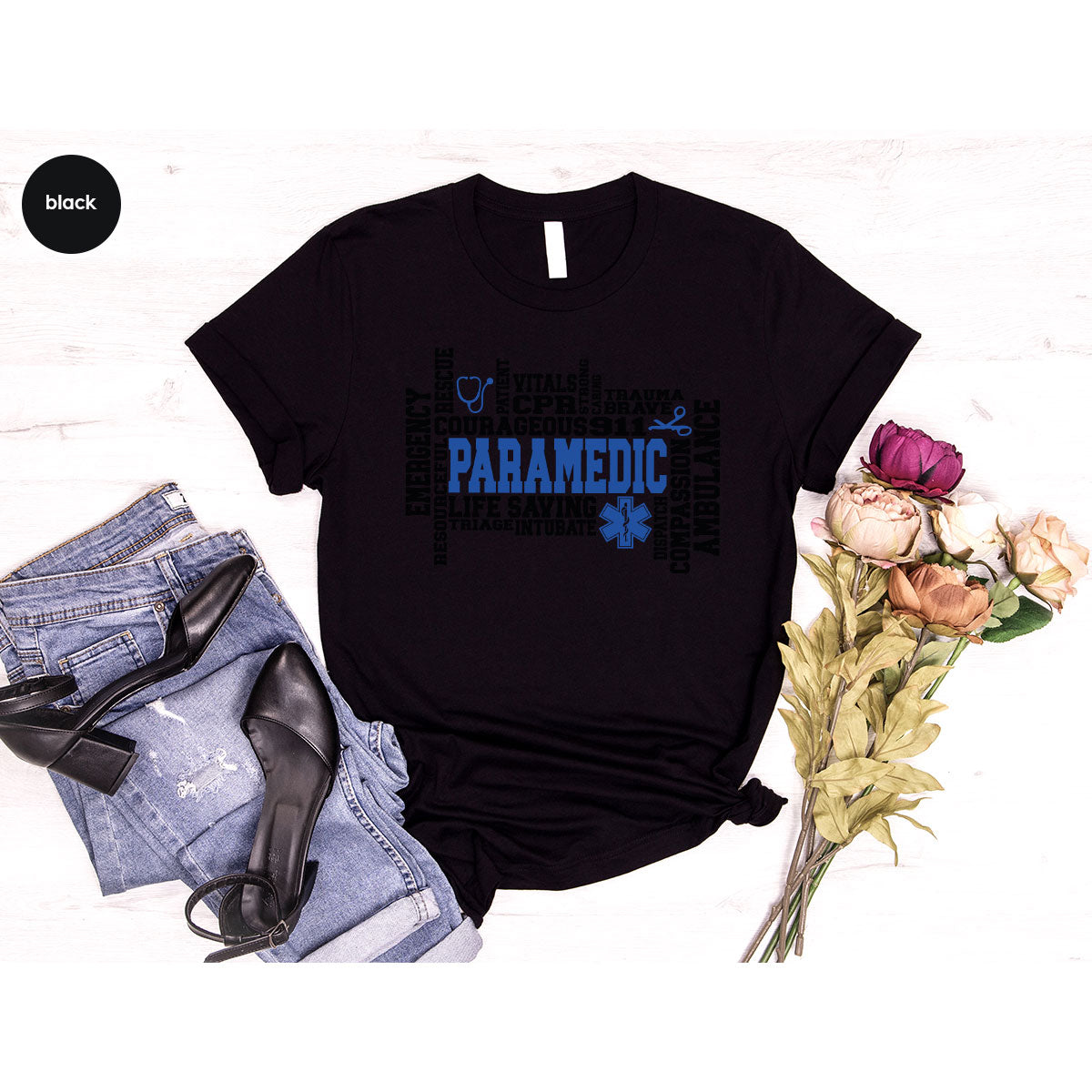 Paramedic T-Shirt, Ambulance Shirt, Life Saver T-Shirt, Gift For Live Saver, Health Worker Shirt