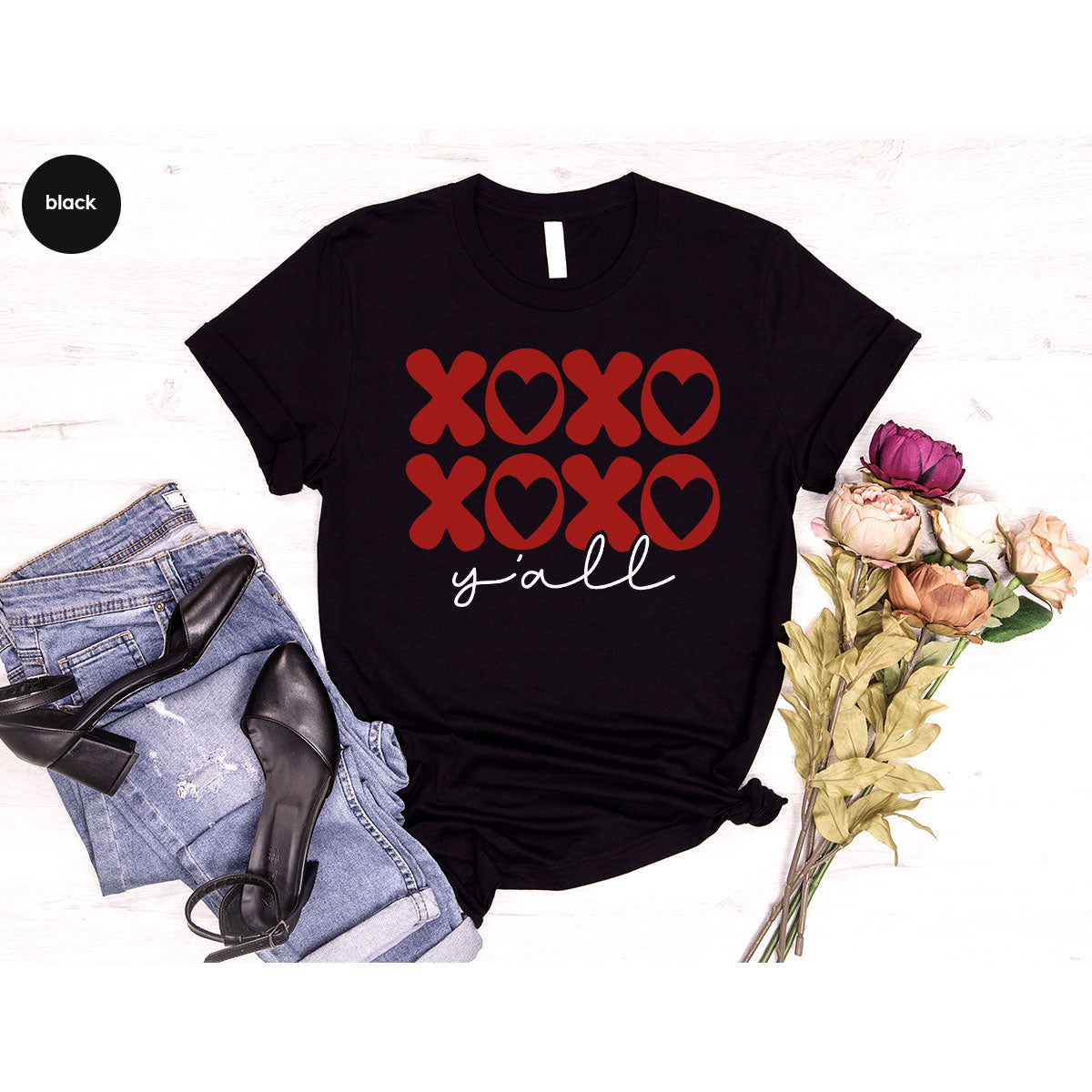 XOXO Shirt, Love Shirt, Valentine's Day T-Shirt, Couple Match Shirt