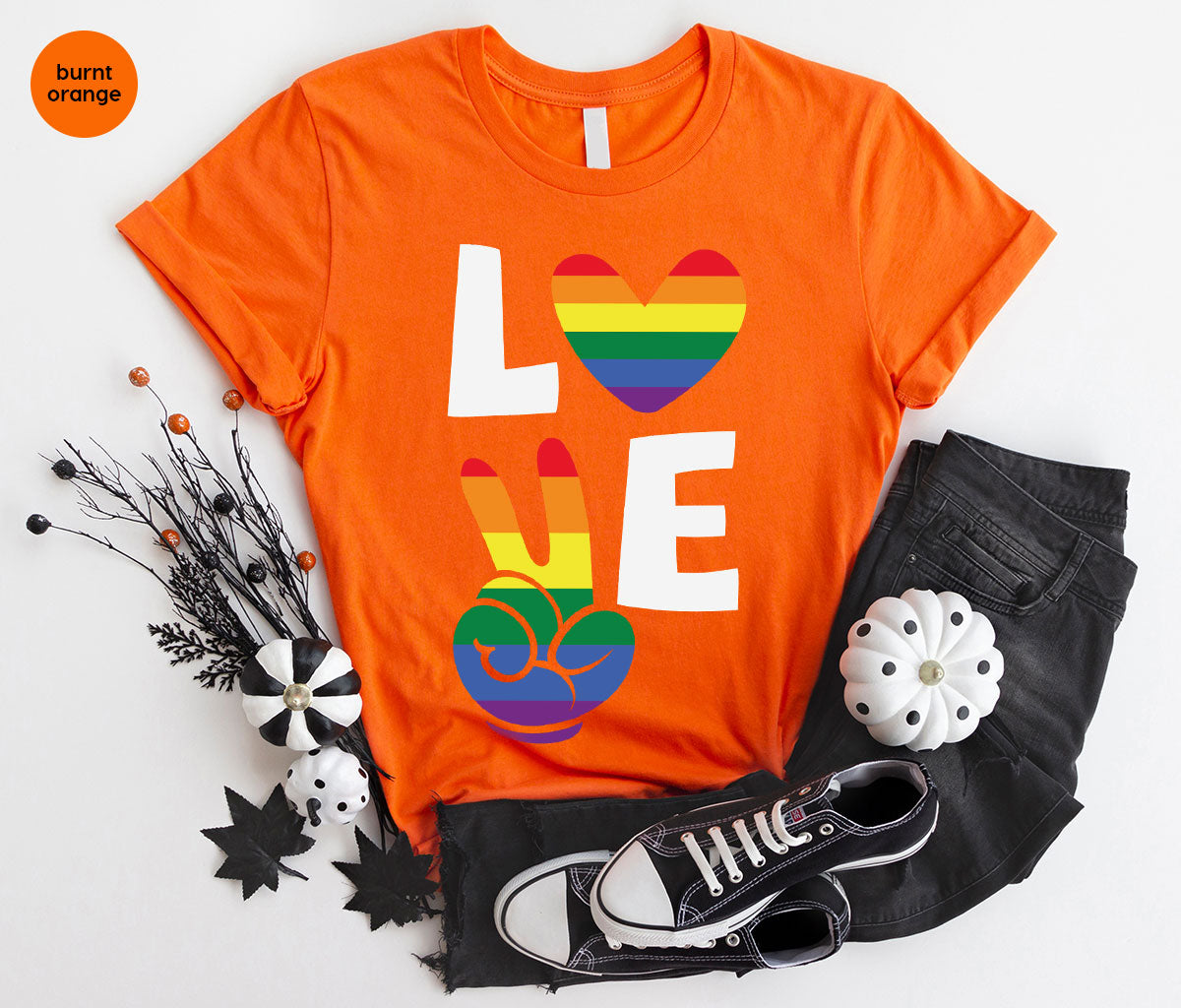 LGBT Love Shirt, Rainbow Glory T-Shirt, Pride Tee