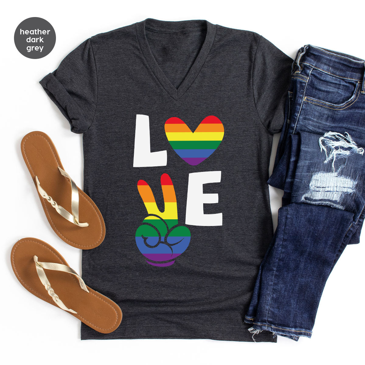 LGBT Love Shirt, Rainbow Glory T-Shirt, Pride Tee