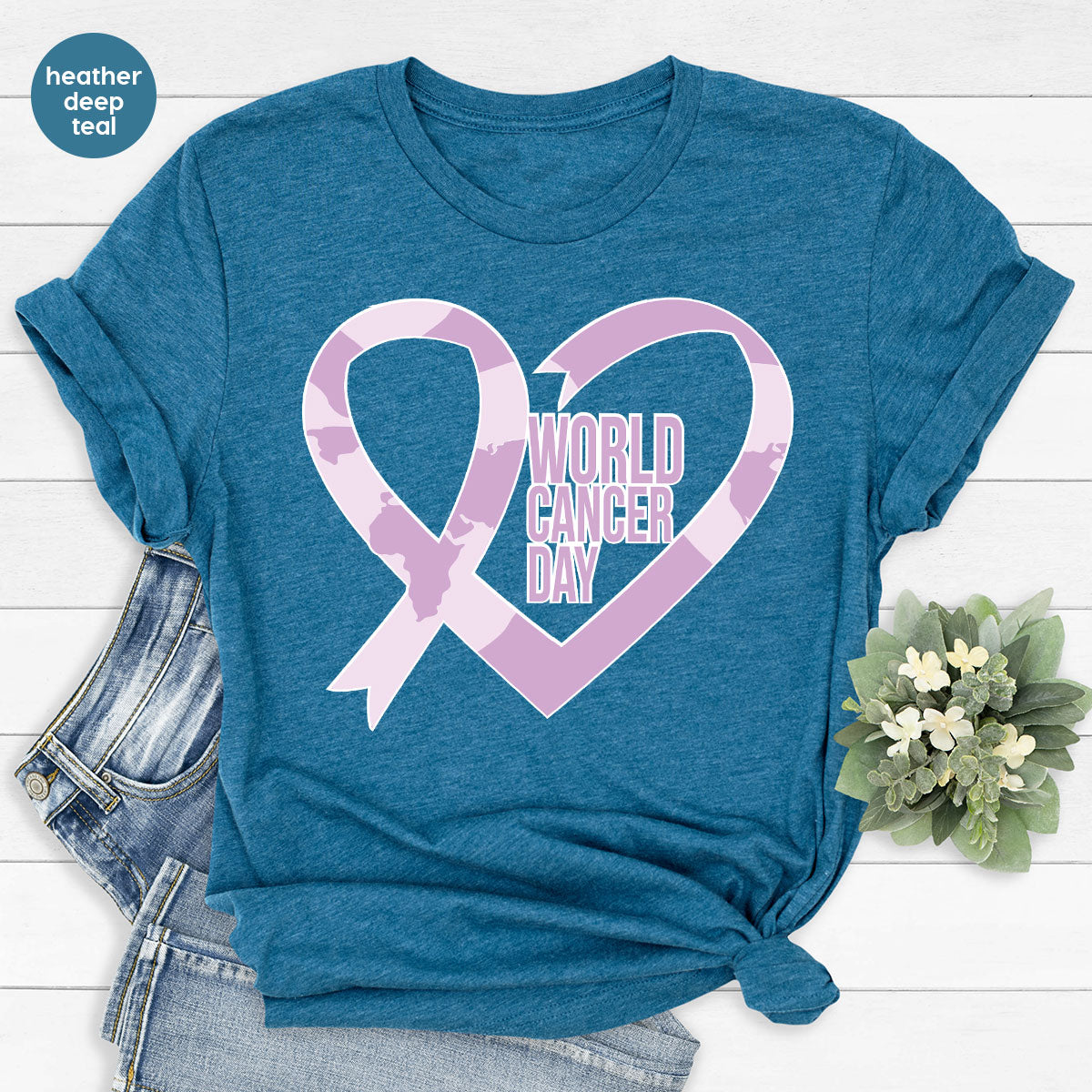 World Cancer Day Gift, Cancer Day T-Shirt, Cancer Day Support Shirt
