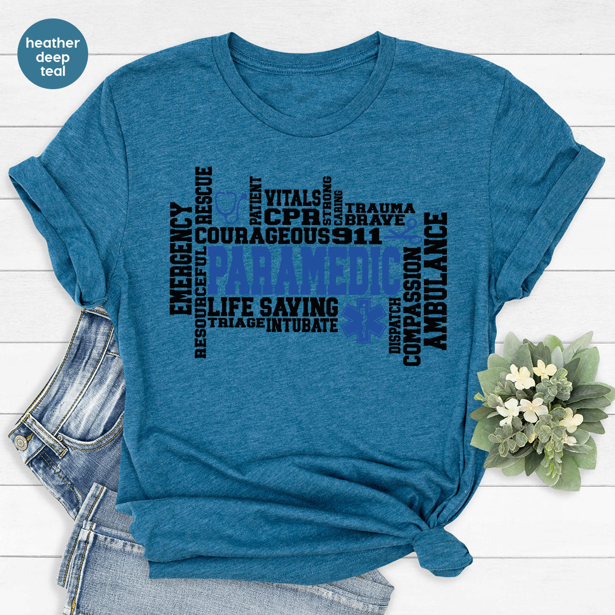 Paramedic T-Shirt, Ambulance Shirt, Life Saver T-Shirt, Gift For Live Saver, Health Worker Shirt