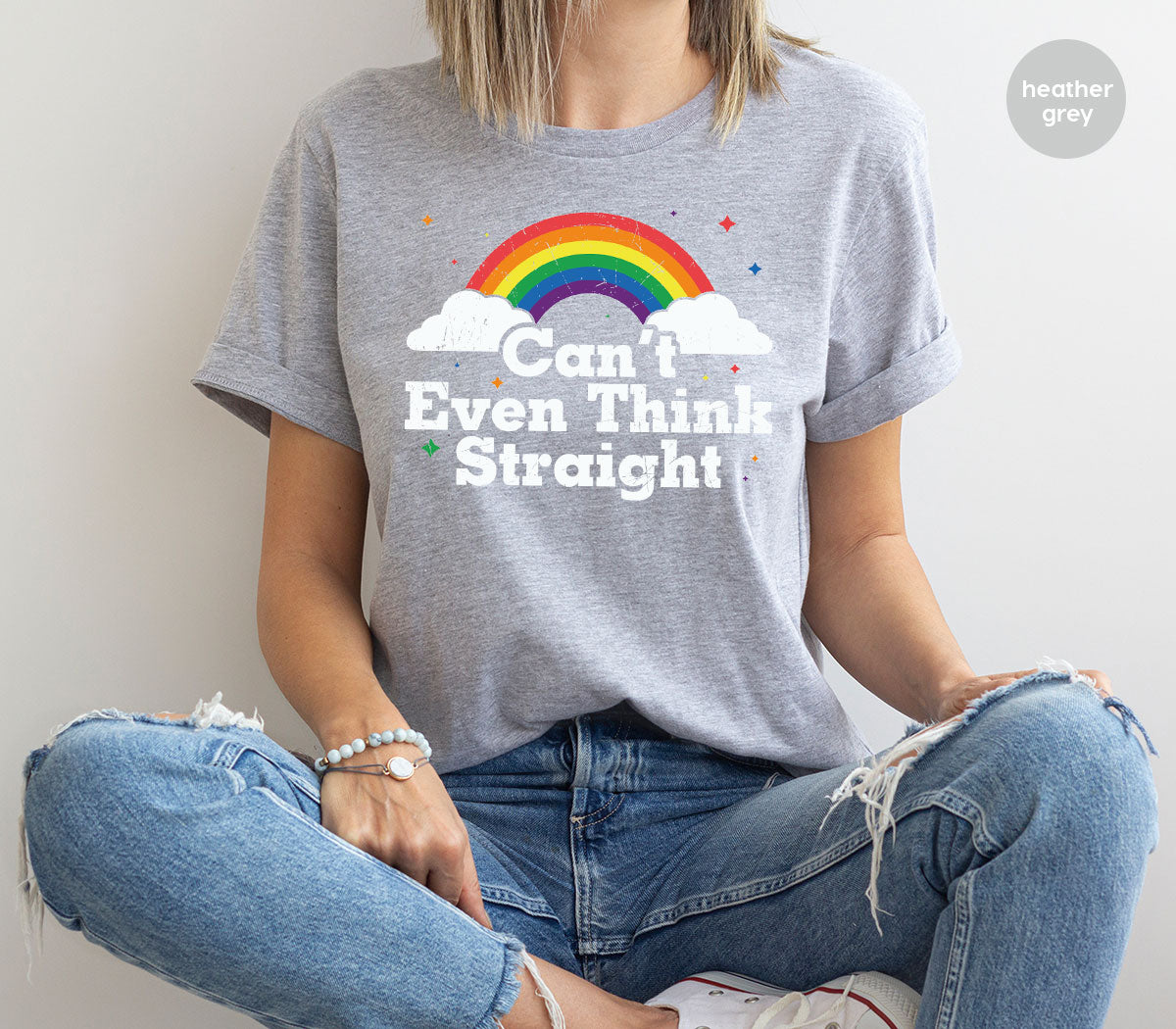 Can I Even Think Straight Shirt, Rainbow T-Shirt, LGBT T-Shirt