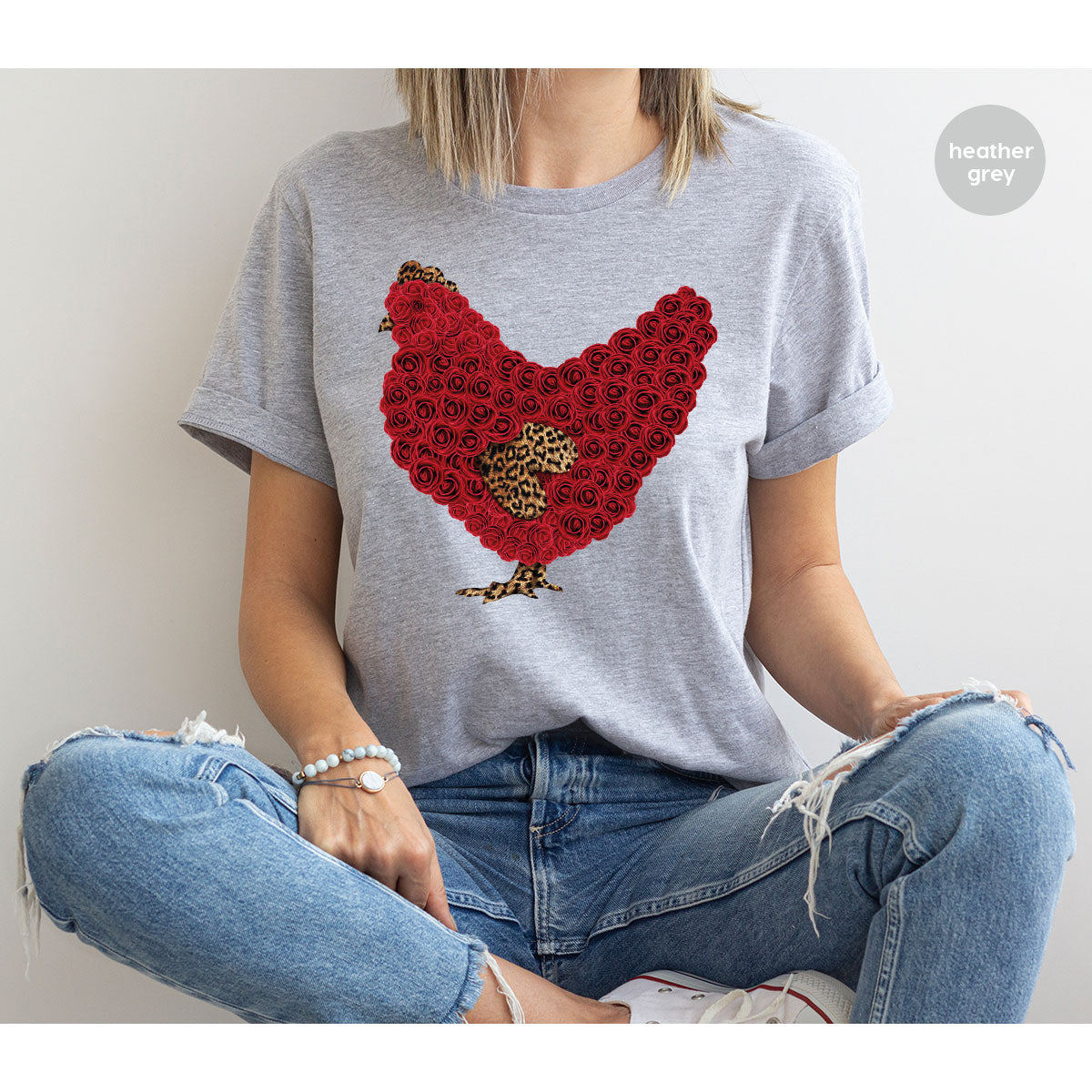 Heart of Chicken Shirt, Funny Valentine Day Gift, Special Gift for Feb 14