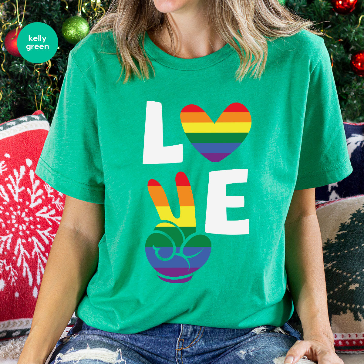 LGBT Love Shirt, Rainbow Glory T-Shirt, Pride Tee