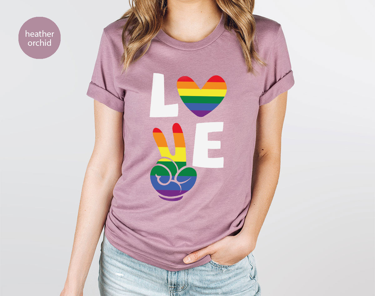LGBT Love Shirt, Rainbow Glory T-Shirt, Pride Tee