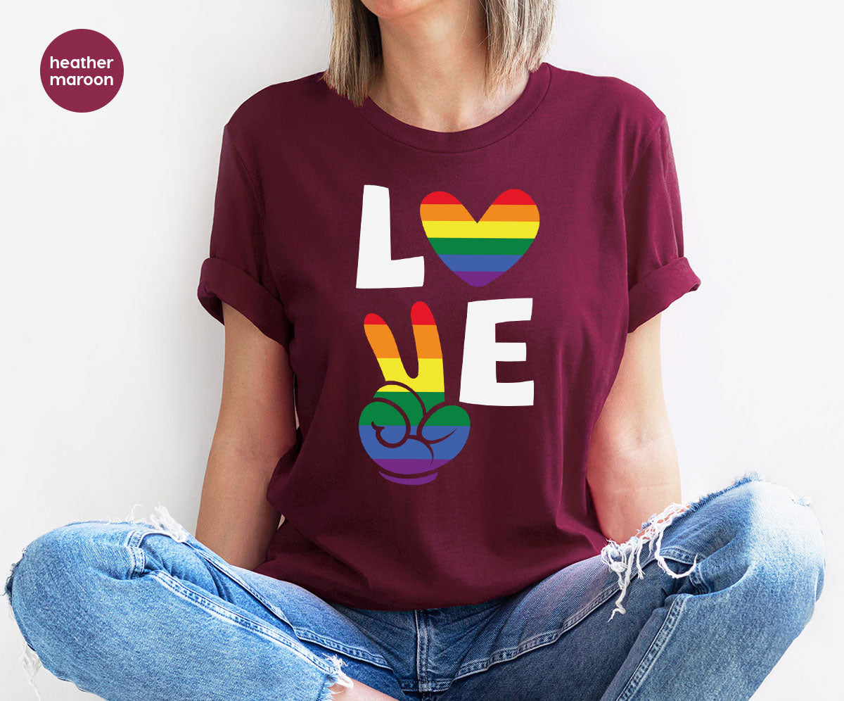 LGBT Love Shirt, Rainbow Glory T-Shirt, Pride Tee