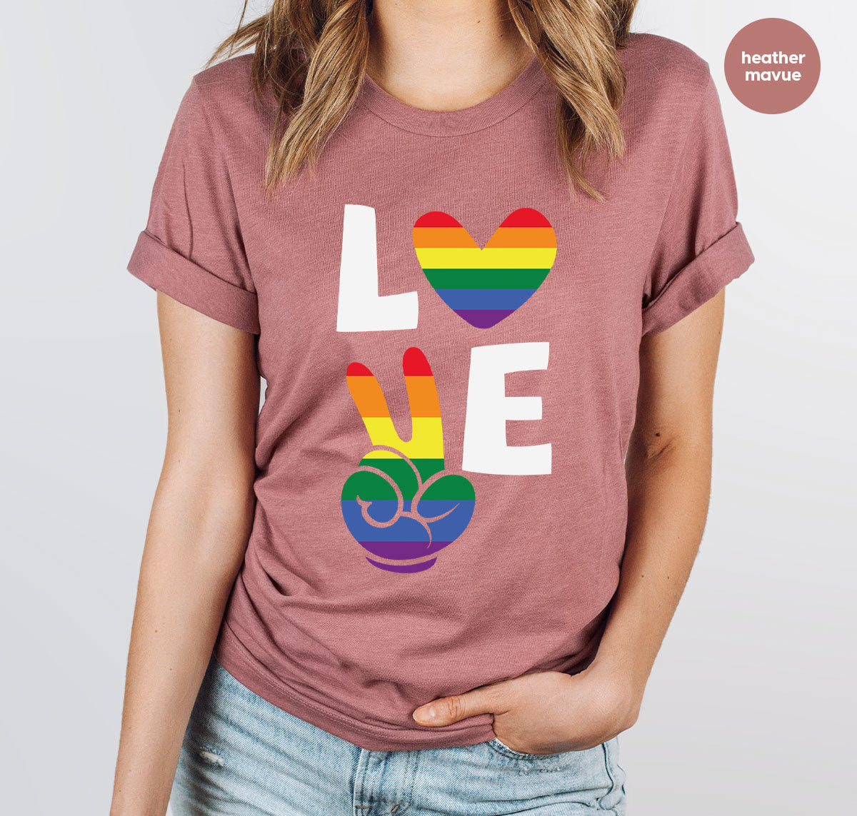 LGBT Love Shirt, Rainbow Glory T-Shirt, Pride Tee