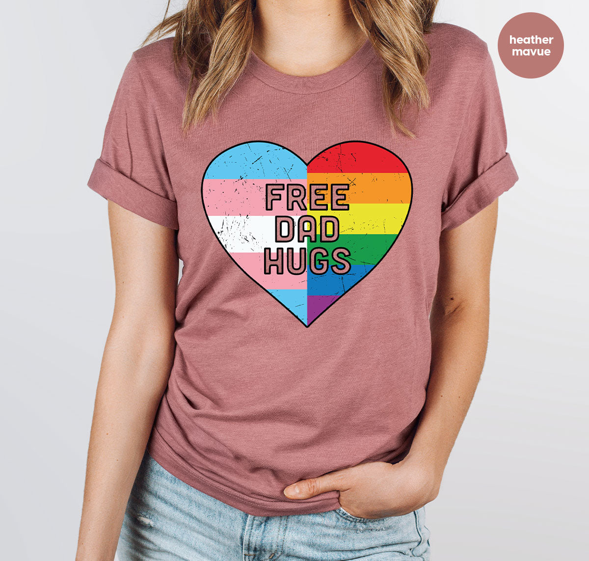 Free Dad Hugs Shirt, LGBT Shirt, LGBT Pride T-Shirt