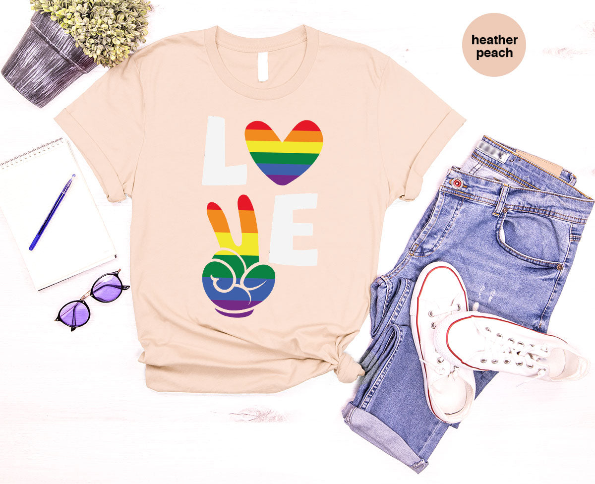 LGBT Love Shirt, Rainbow Glory T-Shirt, Pride Tee