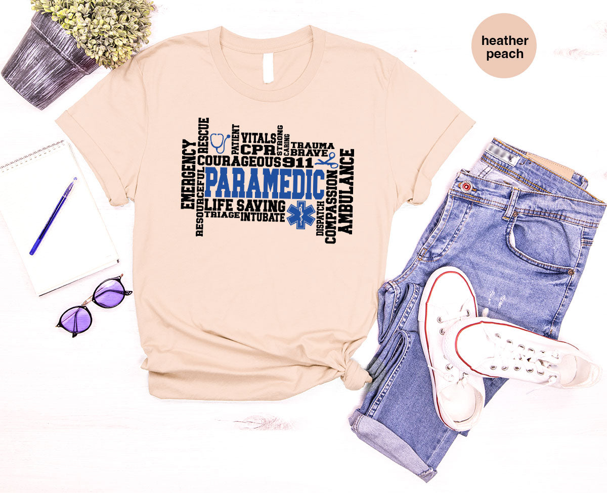 Paramedic T-Shirt, Ambulance Shirt, Life Saver T-Shirt, Gift For Live Saver, Health Worker Shirt