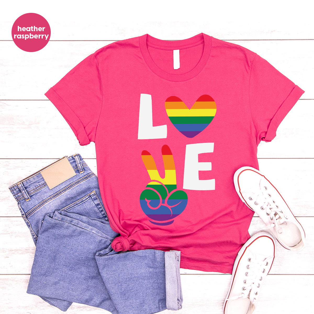 LGBT Love Shirt, Rainbow Glory T-Shirt, Pride Tee