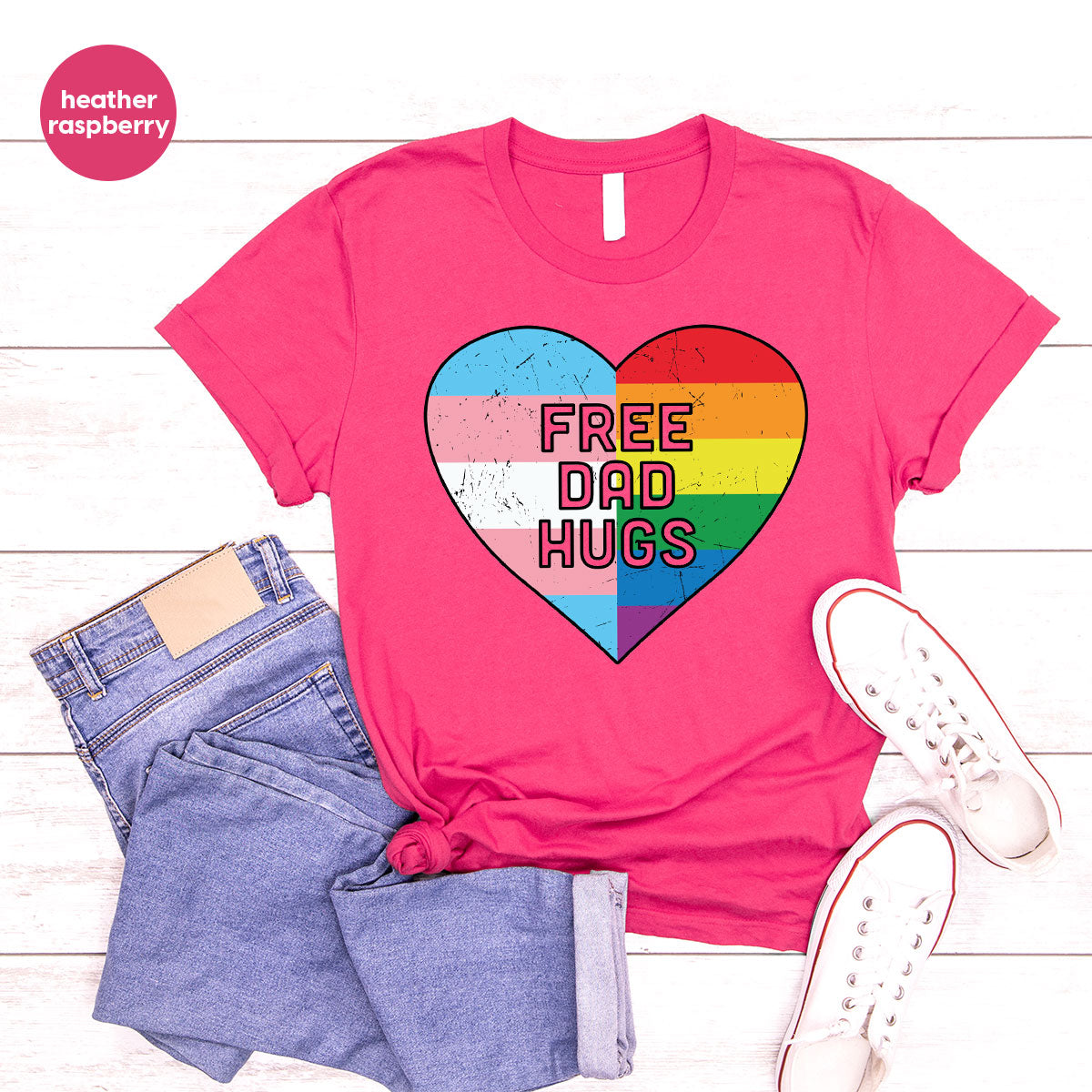Free Dad Hugs Shirt, LGBT Shirt, LGBT Pride T-Shirt