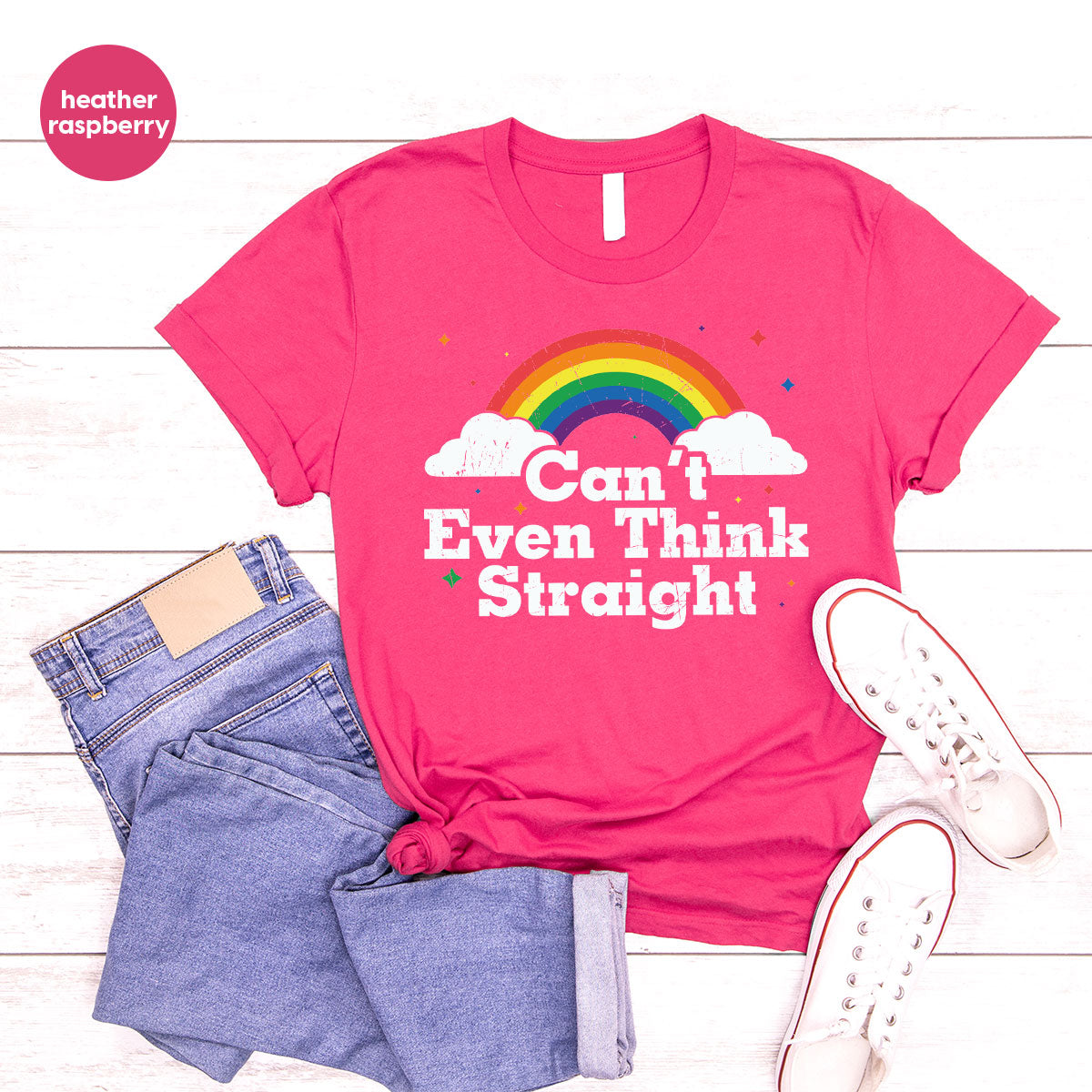 Can I Even Think Straight Shirt, Rainbow T-Shirt, LGBT T-Shirt