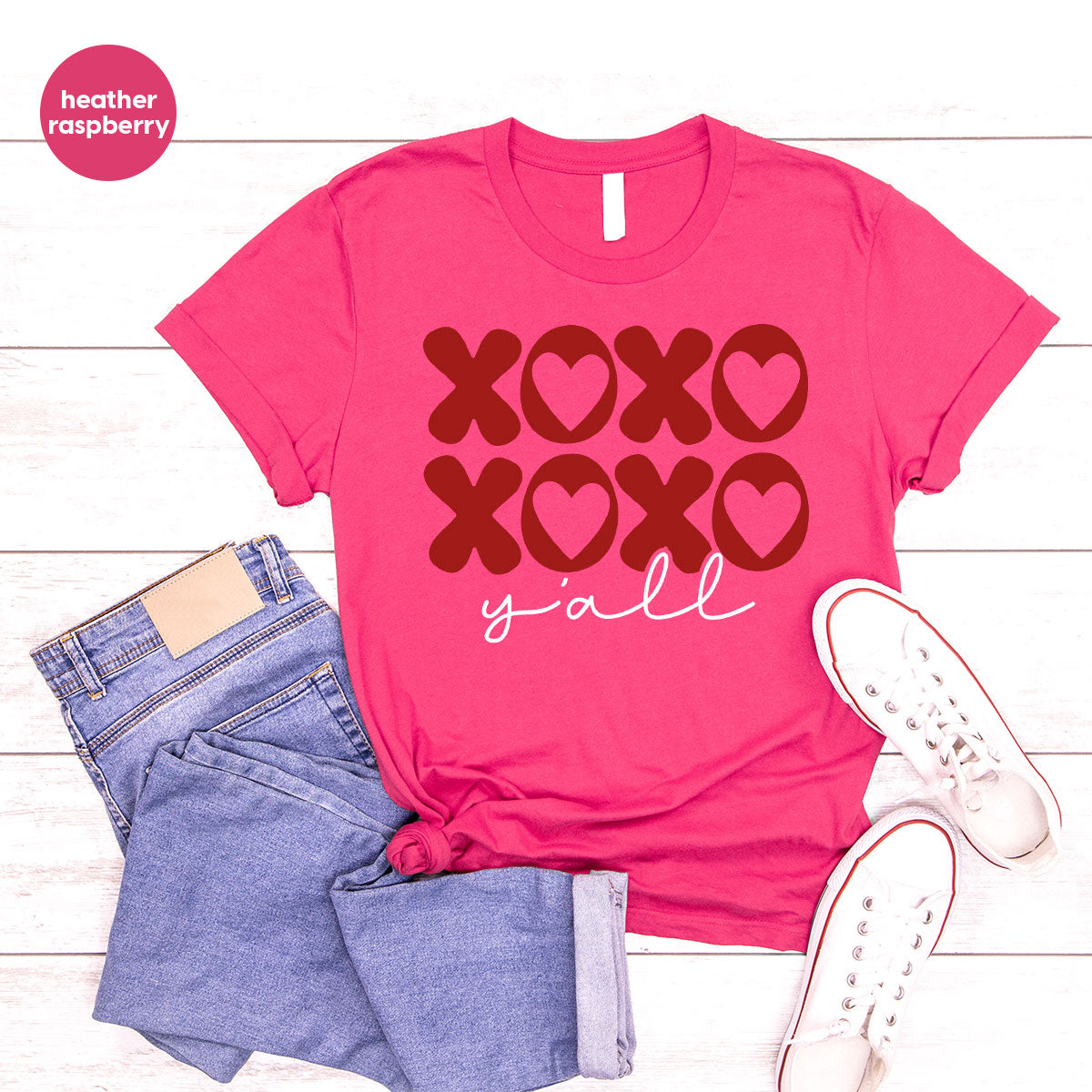 XOXO Shirt, Love Shirt, Valentine's Day T-Shirt, Couple Match Shirt