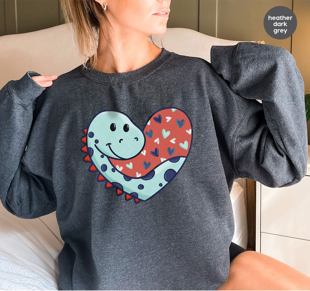 Valentine's Day Dino Shirt, Heart Of Dinosaur Shirt, Feb 14 Tee