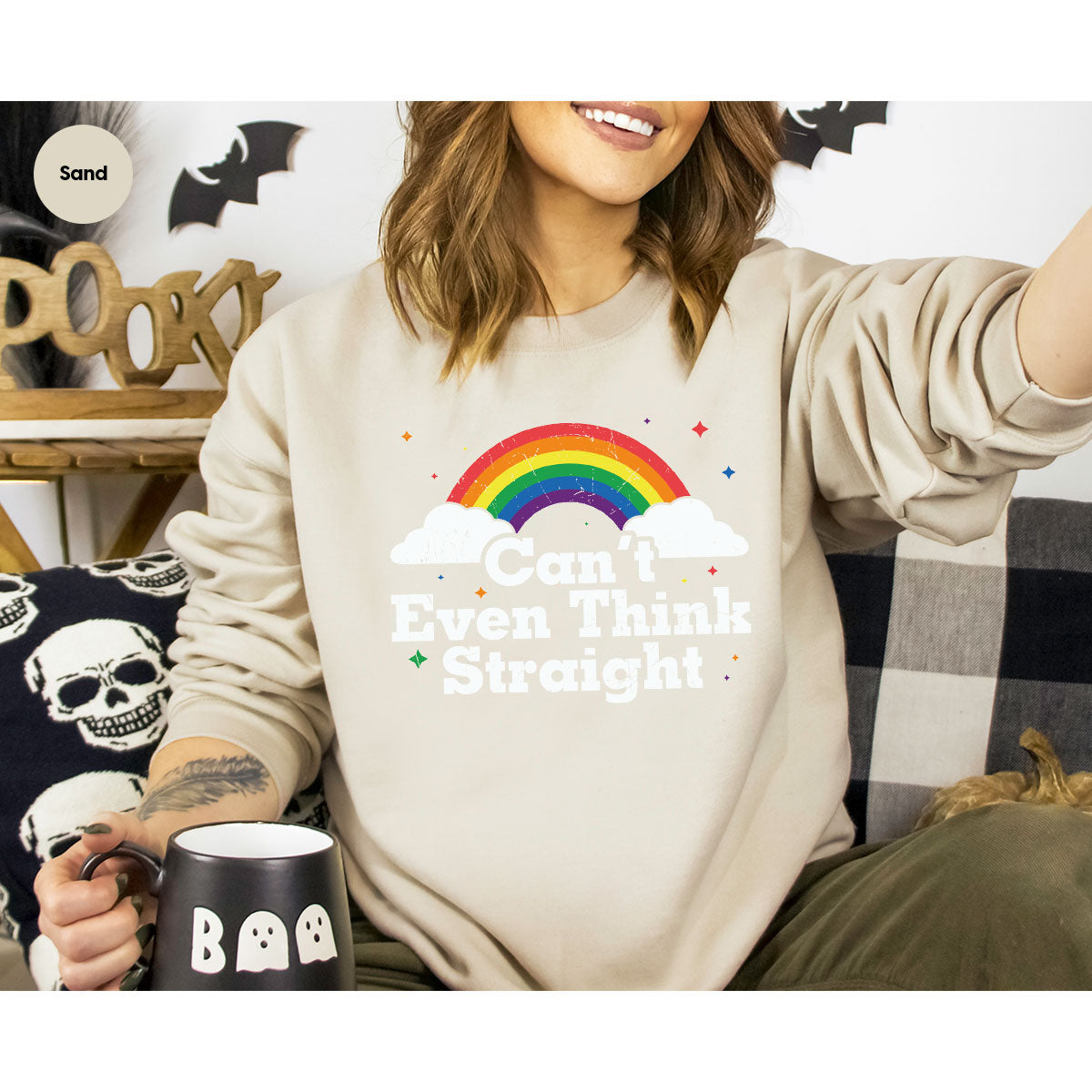 Can I Even Think Straight Shirt, Rainbow T-Shirt, LGBT T-Shirt