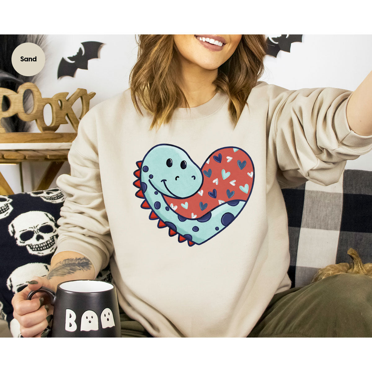 Valentine's Day Dino Shirt, Heart Of Dinosaur Shirt, Feb 14 Tee
