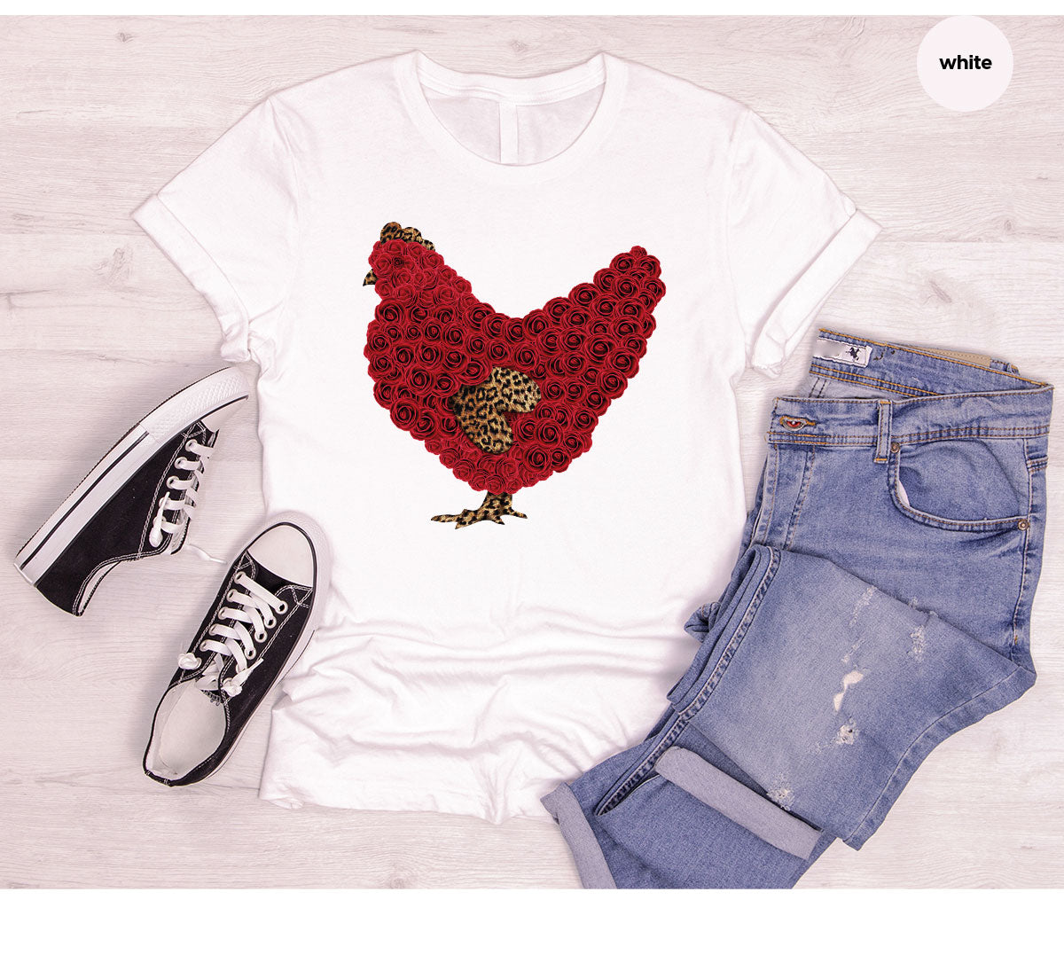 Heart of Chicken Shirt, Funny Valentine Day Gift, Special Gift for Feb 14