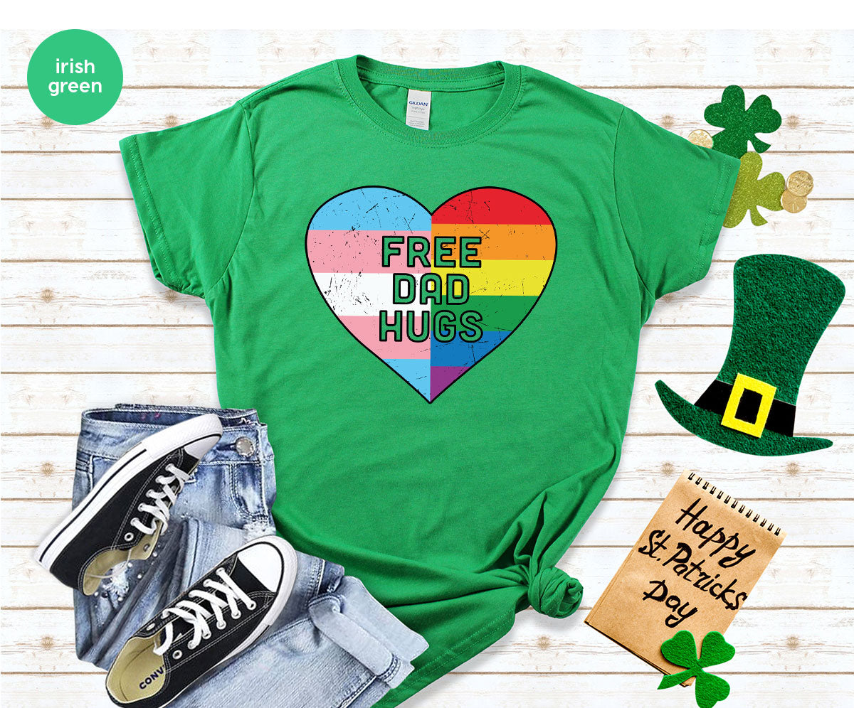 Free Dad Hugs Shirt, LGBT Shirt, LGBT Pride T-Shirt